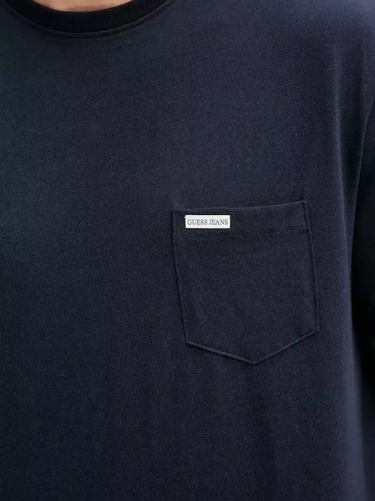 Kurzarmbluse Blau