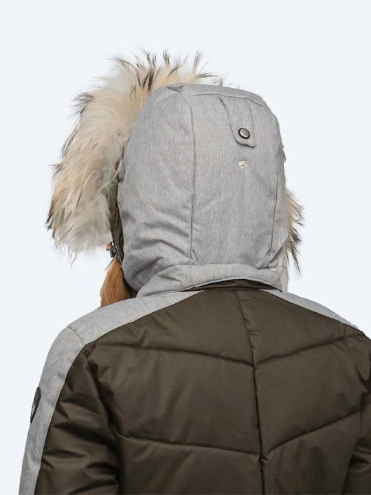 Icepeak Electra Ia 53203512-598 Γυναικείο Μπουφάν για Σκι & Snowboard Καφέ