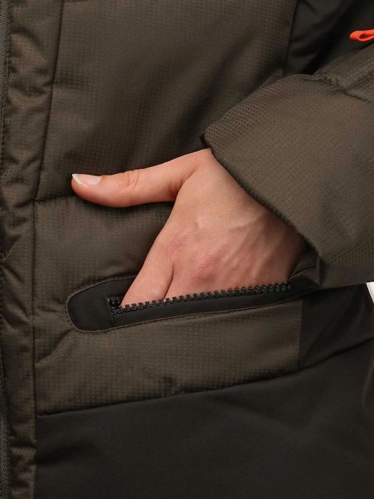 Icepeak Electra Ia 53203512-598 Γυναικείο Μπουφάν για Σκι & Snowboard Καφέ