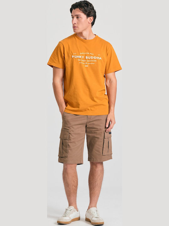 Funky Buddha T-shirt Πορτοκαλί