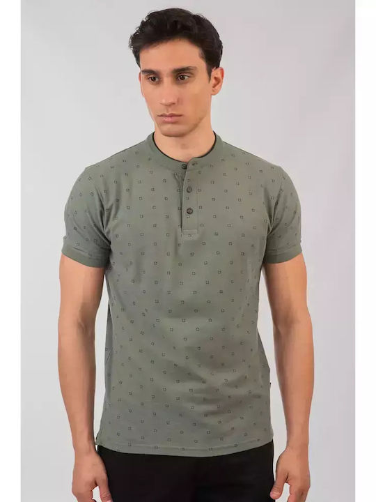 Kurzarm Herrenbluse Agave Grün