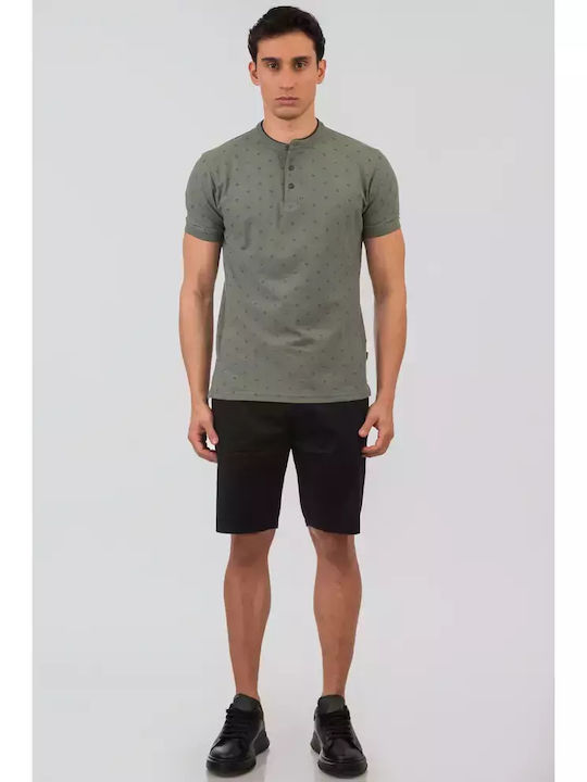 Kurzarm Herrenbluse Agave Grün