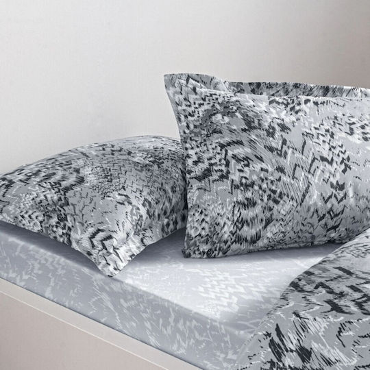 Tac Set Huse Pentru Pilote 100% Bumbac 200x220cm Dublu Cu 2 Fețe De Pernă & 1 Cearșaf Abstract Design