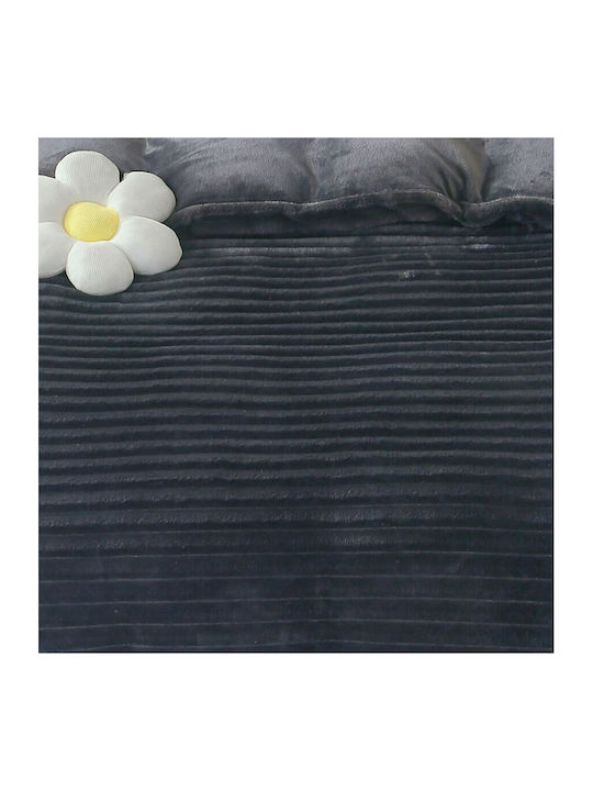 Pucioasa Cocolino Κουβέρτα Πικέ Διπλή 200x230εκ. Γκρι