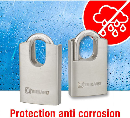 Thirard Steel Padlock Brass with Key 50mm 1pcs
