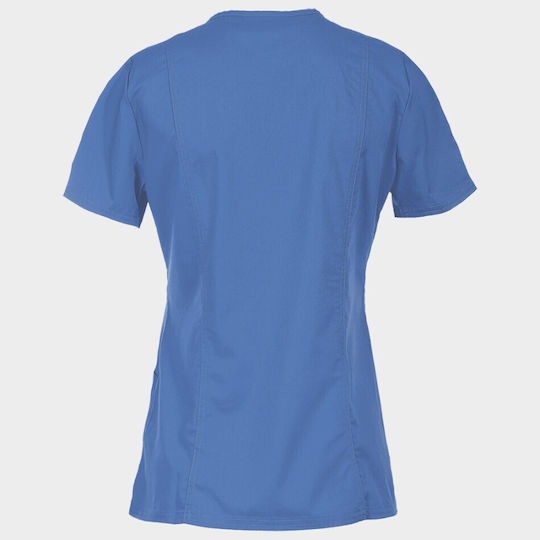 Cherokee WWWE610 Women's Light Blue Medical Blouse
