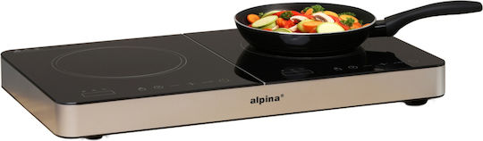 Alpina Επιτραπέζια Εστία Επαγωγική Διπλή