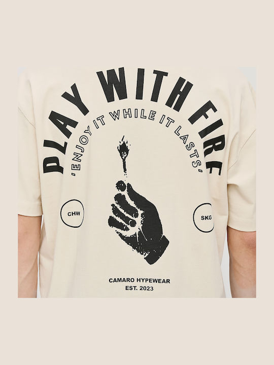 T-shirt Εκρού