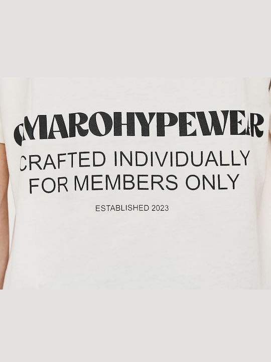 T-shirt Εκρού