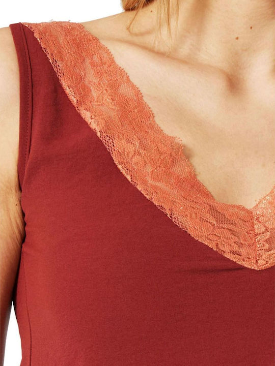 Women's Blouse Sleeveless Chocolate