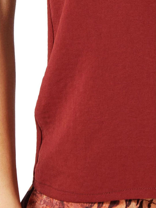 Women's Blouse Sleeveless Chocolate