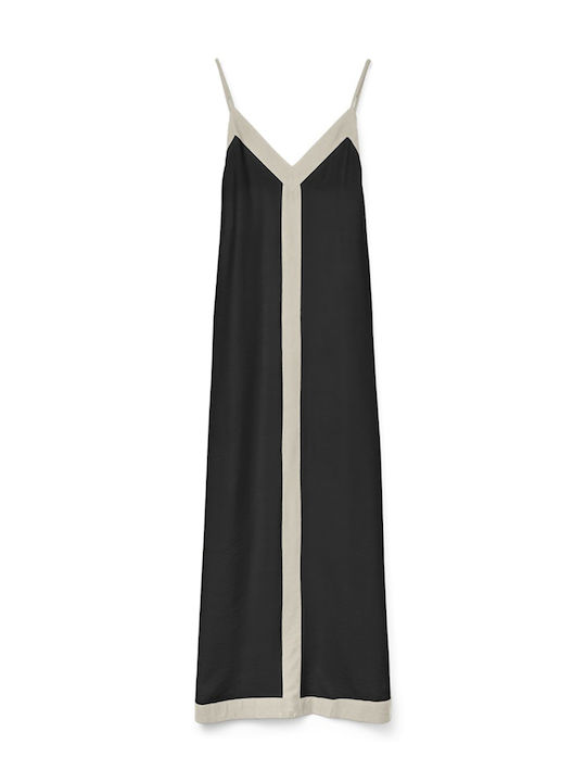 Summer Maxi Evening Dress Open Back Black