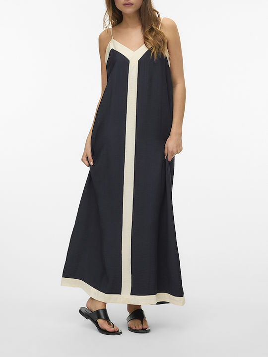 Summer Maxi Evening Dress Open Back Black