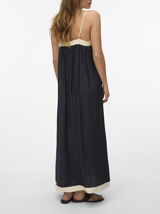 Summer Maxi Evening Dress Open Back Black