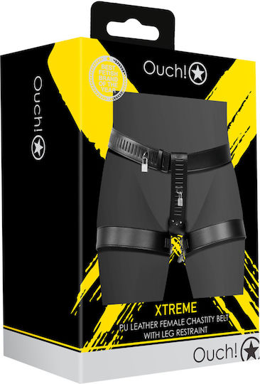 Shots Leather Κλουβί Πέους σε Μαύρο Χρώμα
