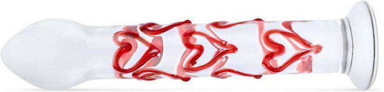 Gildo Γυάλινο Dildo Διάφανο 17cm