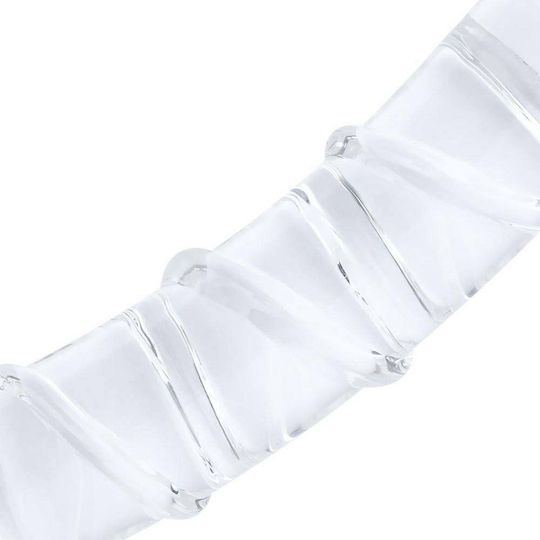Gildo Γυάλινο Dildo Διάφανο 17.5cm