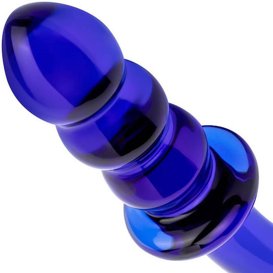 Gildo Γυάλινο Dildo Μπλε 20cm