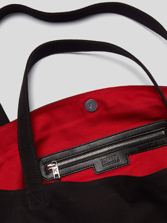 Rue St-Guillaume Fabric Women's Shopper Bag Black