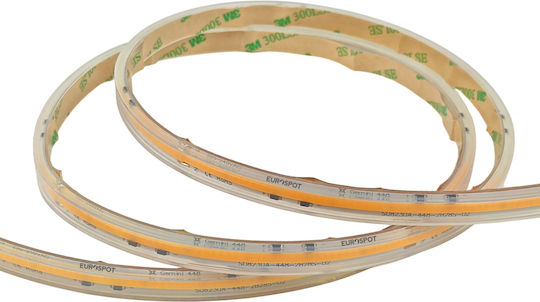 Eurospot Waterproof LED Strip 220V Warm White Light 5m Type COB