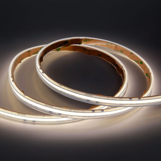 Eurospot Αδιάβροχη Ταινία LED 220V Φυσικό Λευκό Φως 5m Τύπου COB