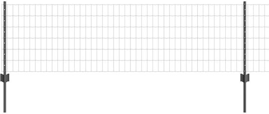 vidaXL Wire Fencing Set Gray 1x50m