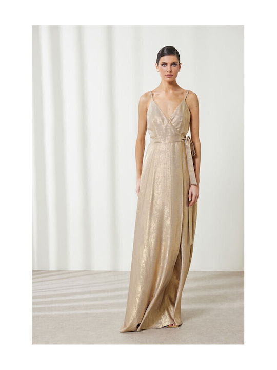 Adrianne Maxi Dress for Wedding Christening Gold
