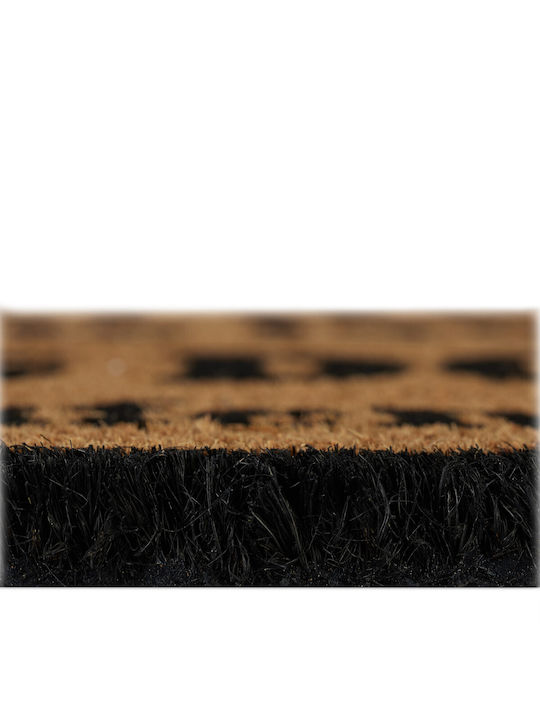 Relaxdays Covor de Intrare din Cocos cu Suport Antiderapant Multicolor 60x40buc