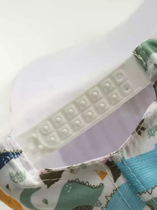 Kids' Hat Jockey Fabric White