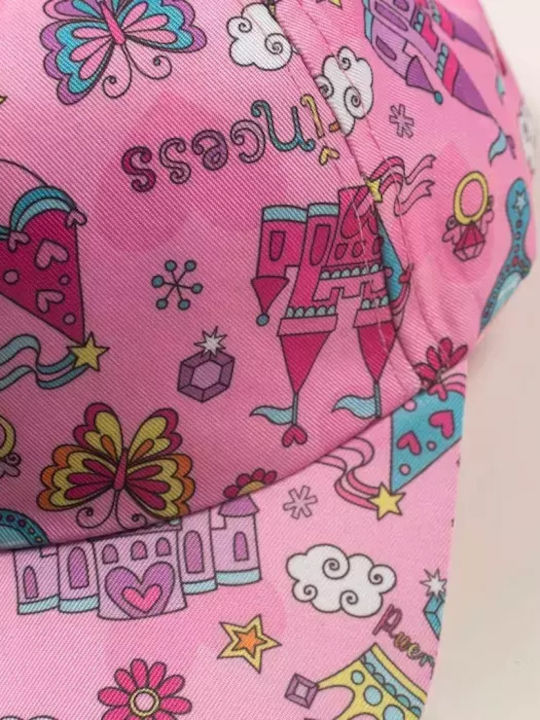 Kids' Hat Jockey Fabric Fuchsia