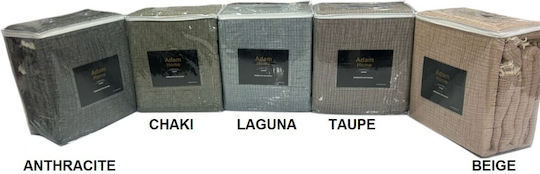 Adam Home Κουβερλί Υπέρδιπλο Anthracite