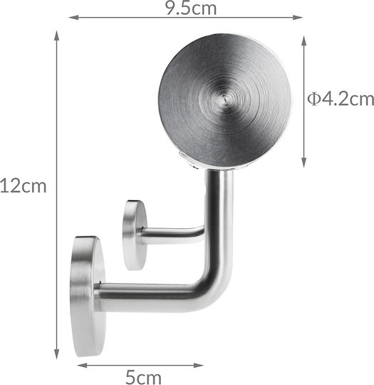 Balustradă din oțel inoxidabil 100x4.2 cm