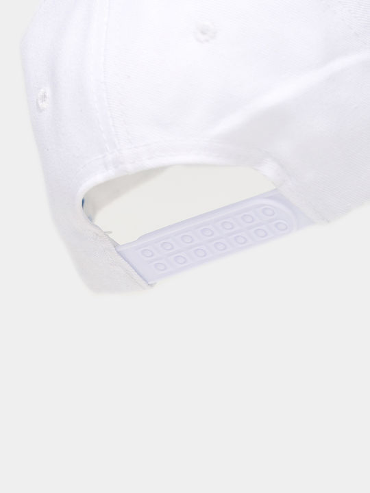 Nikama Kids' Hat Jockey Fabric White