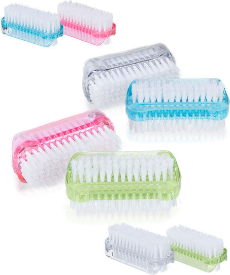 Set 8 Nail Brushes Relaxdays Multicolor Plastic Dimensions 3.5 X 8.5 X 3.5 Cm