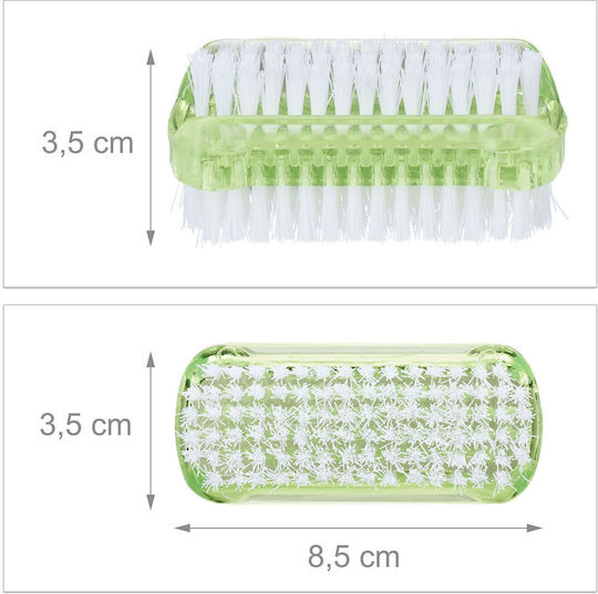 Set 8 Nail Brushes Relaxdays Multicolor Plastic Dimensions 3.5 X 8.5 X 3.5 Cm