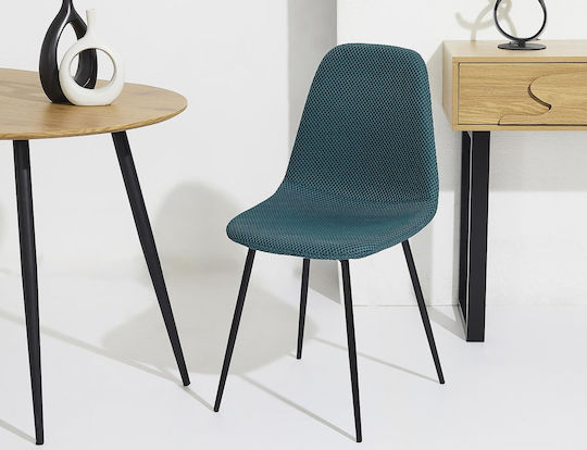 Atom Scaune Sala de mese Albastru 1buc 44x54x86buc