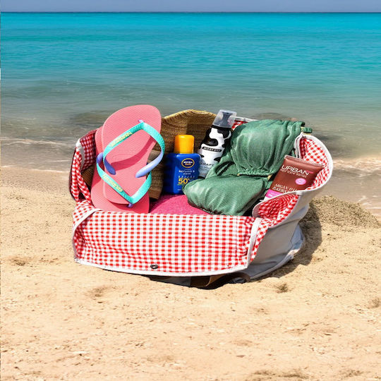 Femmit Large Picnic Bag with Zipper and Built-In Tablecloth