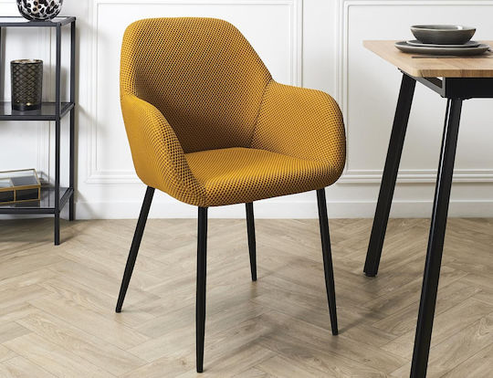 Atomic Scaune Sala de mese Galben 1buc 59x55.7x85buc