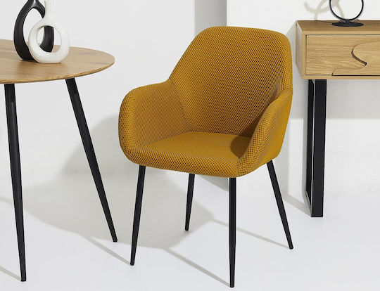 Atomic Scaune Sala de mese Galben 1buc 59x55.7x85buc
