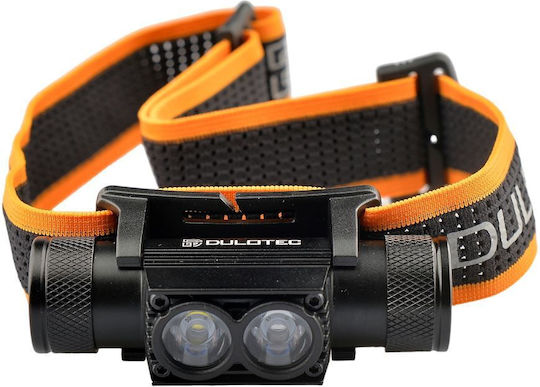 Powerful Dulotec H4 Pro V2.0 Headlamp + 3400 mAh Battery White Blue Light