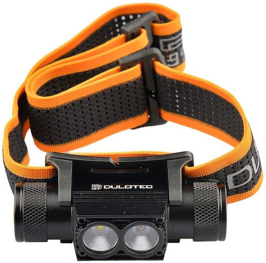 Powerful Dulotec H2 V2.0 Headlamp + 3000 mAh Battery White Red Light
