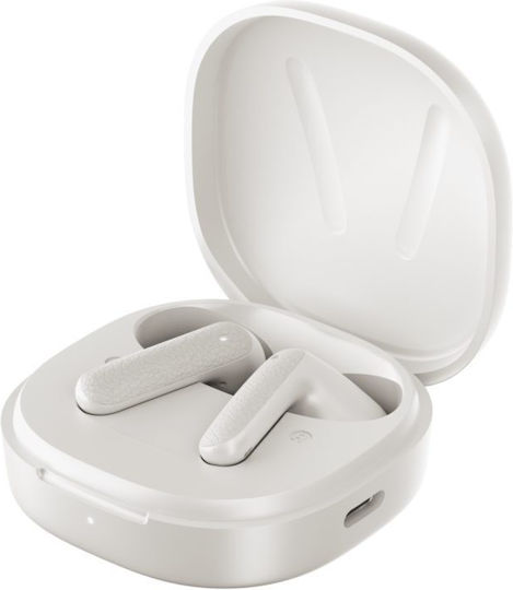 QCY Air Earbud Bluetooth Handsfree Earphones with Sweat Resistance and Charging Case White