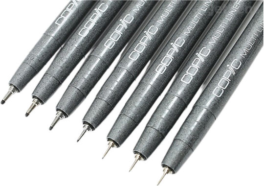 Copic Markere 0.03mm Negru 7buc