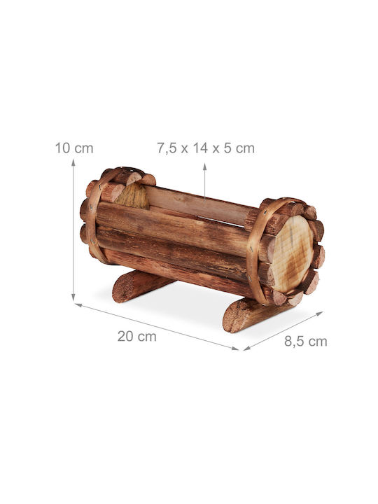 Flower Pots 2 Pieces Rustic Decor Brown Flower Pots 2 Pieces Rustic Decor Brown