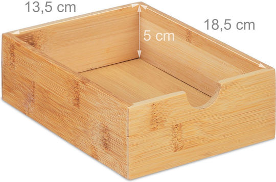 Relaxdays Schreibtischschublade 4 Positionen 16.5x21x27.5cm Weiß