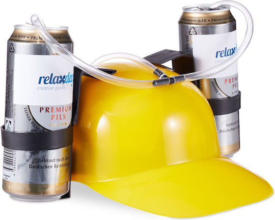 Yellow Beer Drinking Cap Relaxdays