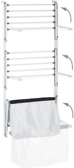 Relaxdays Folding Hanging Clothes Drying Rack made of Aluminum with Hanging Length 3.8m