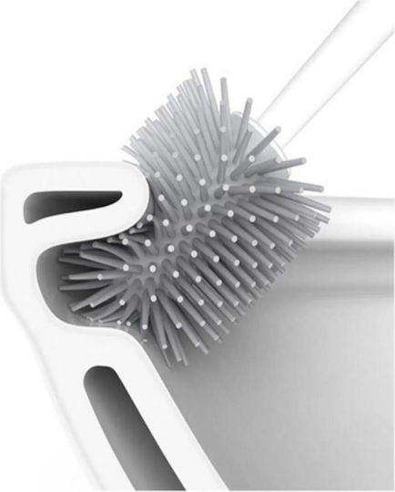 Femmit Modern & Stylish Silicone Toilet Brush Premium Quality Black Shadow