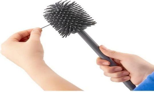 Femmit Modern & Stylish Silicone Toilet Brush Premium Quality Black Shadow