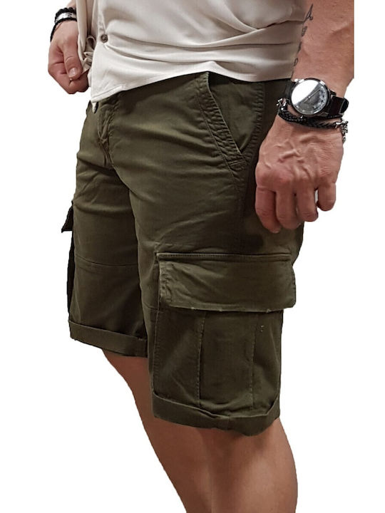 Jack & Jones Men's Shorts Cargo Olive Night, Khaki